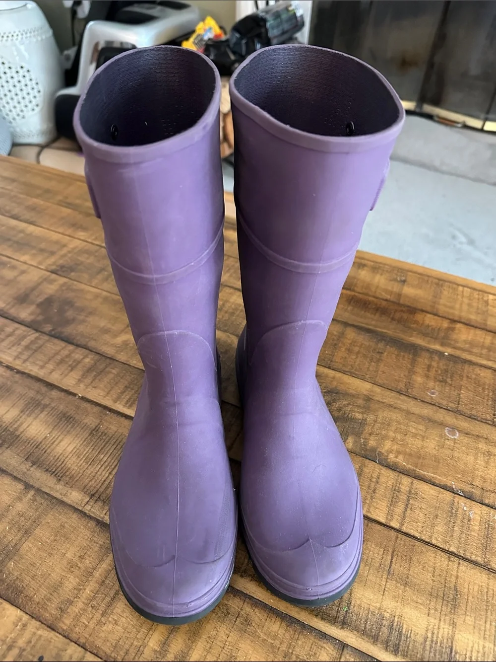 Purple kid's Waterproof Rain Boots size 4